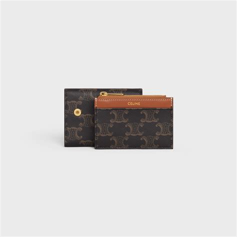 celine triomphe compact wallet|celine small triomphe wallet.